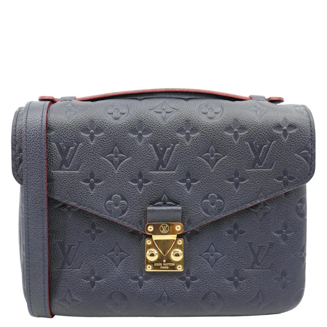 Louis Vuitton Metis Pochette Empreinte Leather Crossbody Bag Navy Blue in Navy Leather from Dallas Designer Handbags