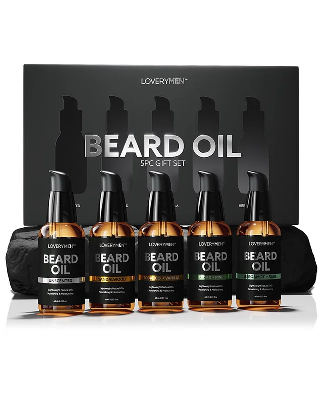 Lovery Beard Oil Premium Set For Men With Argan & Jojoba Oil, image 1 of 1 from Rue La La