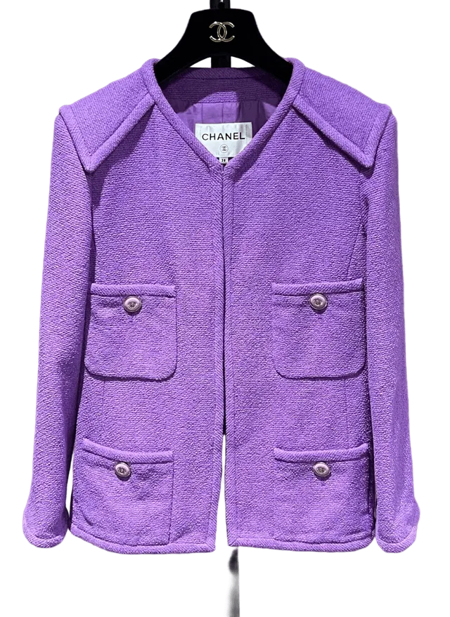 Chanel Purple Blazer 38 in Purple from Luxury Promise