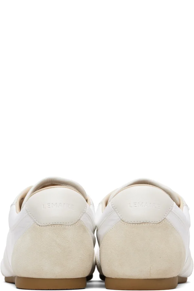 LEMAIRE White & Beige Soft Runner Sneakers, photo 2 of 5 from SSENSE