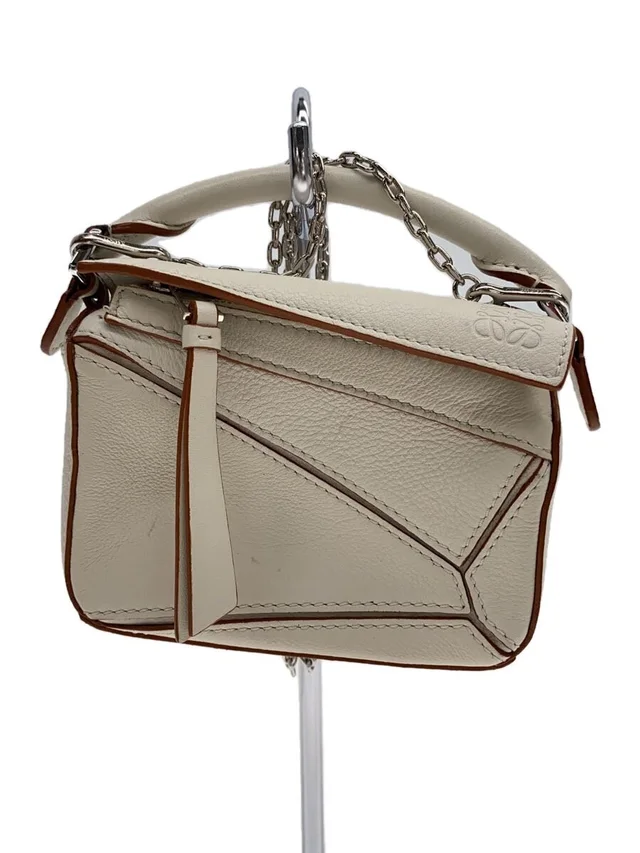 Loewe Puzzle Bag Satchel Leather White in white Leather from Poshmark