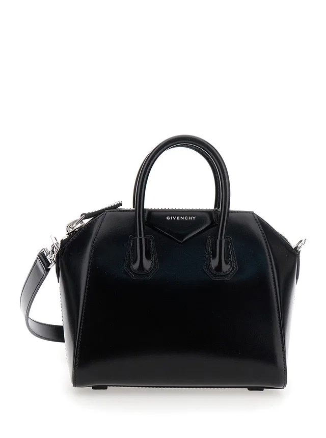 Givenchy Antigona Top Handle Bag — Black Calf Leather in Black Calfskin from HEWI