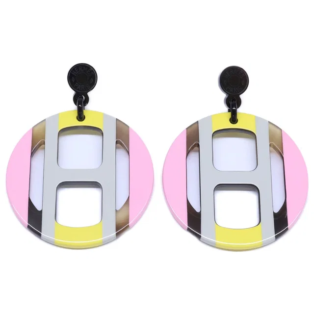 Hermès Equipe Earring Gray in Grey from The Reluxe
