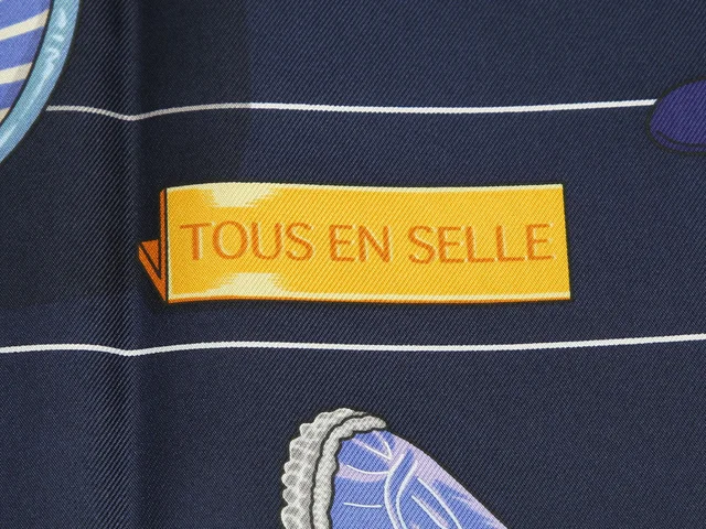 Hermès Tous en Selle Silk Scarf 90cm in Silk from Ann's Fabulous Finds, photo 2 of 6