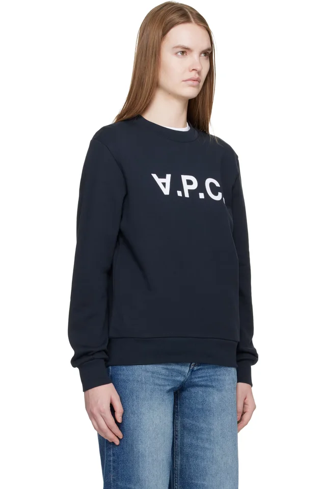 A.P.C. Navy Standard Grand 'VPC' Sweatshirt, photo 2 of 4 from SSENSE