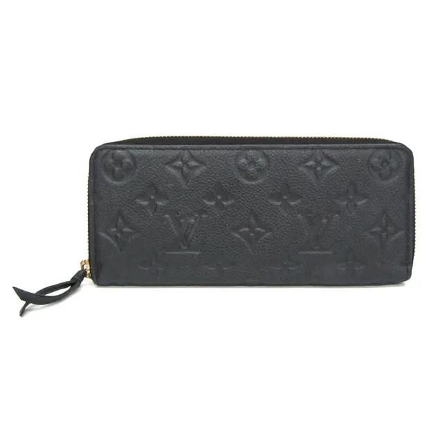 Louis Vuitton Clemence Wallet M60171 Women's Monogram Empreinte Long Wallet (bi-fold) Noir in Noir/Noir Monogram Empreinte from Elady