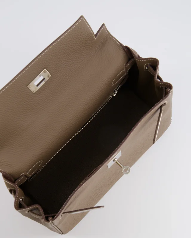 Hermès Kelly 28 Retourne Bag in Taupe Togo leather from Sellier, photo 18 of 23