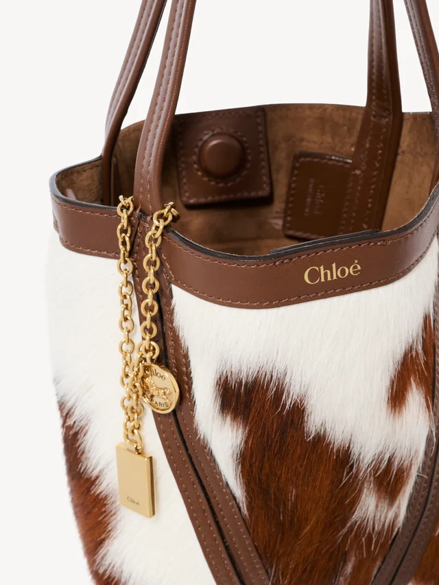 Small Chloé Spin tote bag in hair-on leather, photo 7 of 7 from SENSER