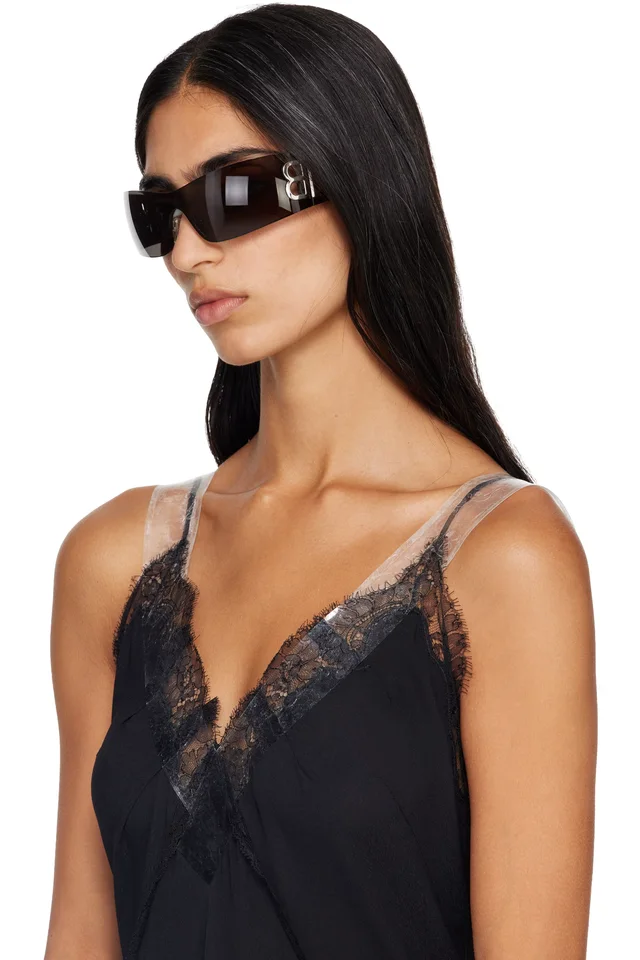 Balenciaga Gray Bossy Sunglasses, photo 4 of 4 from SSENSE