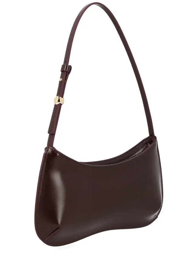 Jacquemus Shoulder Bag — Burgundy Cotton in Burgundy from HEWI