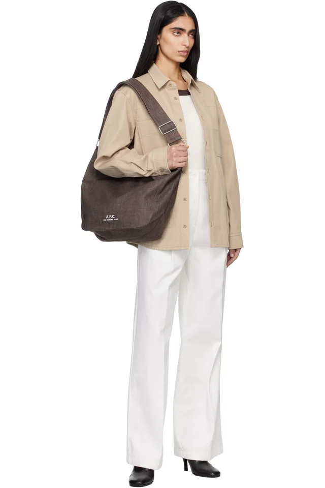 A.P.C. White Ginny Trousers, photo 4 of 4 from SSENSE