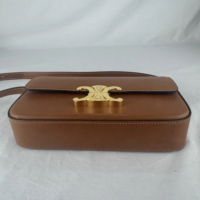 Celine Claude Shoulder Bag in calfskin, Calfskin leather, Metal from Reowned, photo 7 of 12