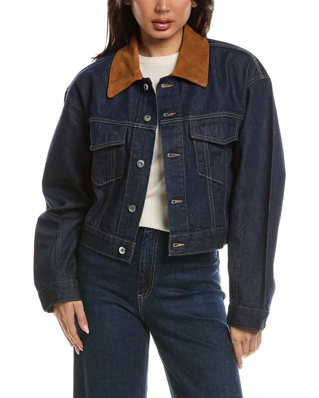 SLVRLAKE Kira Trucker Jacket, image 1 of 1 from Rue La La