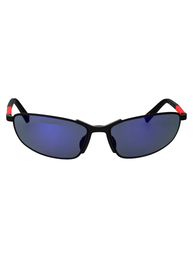 Prada 0ps Metal Rectangular Sunglasses — Black in Black from HEWI