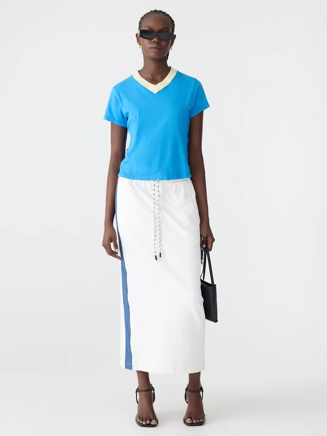 Bassike Stretch Twill Pull On Skirt from bassike, photo 1 of 1