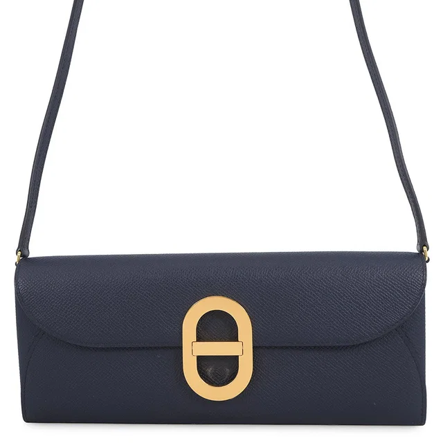 Hermès Chaine d'Ancre Too Go Blue Indigo Epsom in Blue Epsom leather from GALLERY RARE