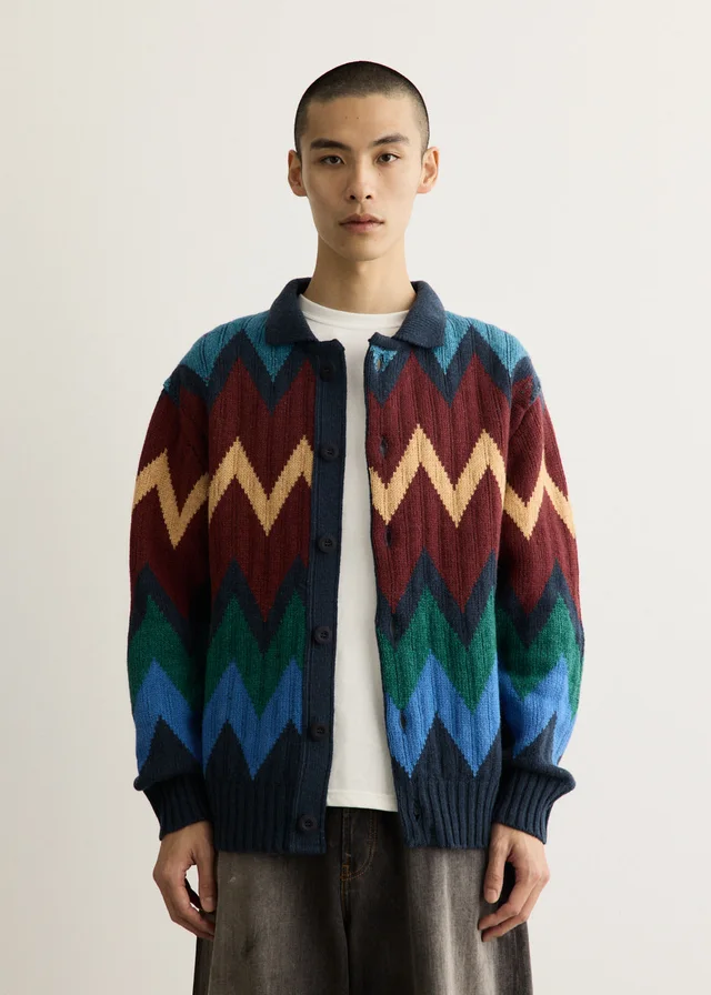 HOWLIN Dark Star Cardigan in Blue from Incu, photo 1 of 1