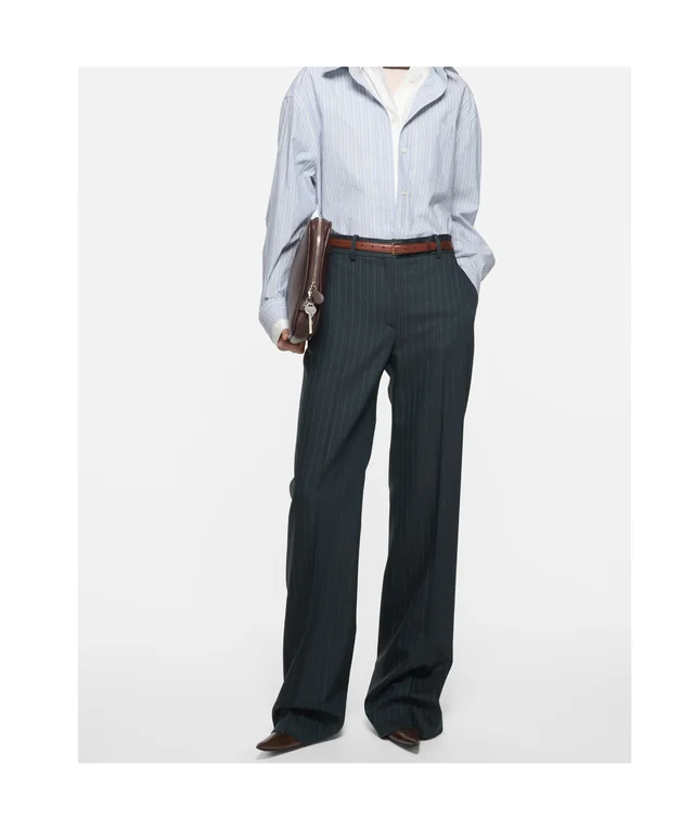 Acne Studios PINSTRIPE WOOL SUIT TROUSERS, photo 4 of 6 from SENSER
