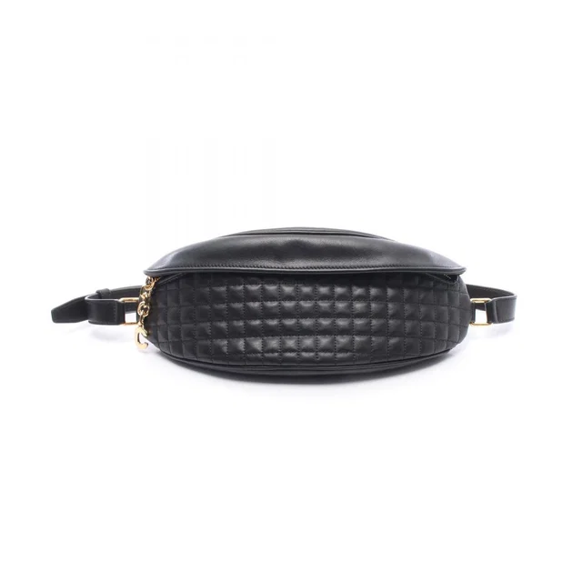 Celine Waist Bag C Charm Black Lambskin in Black Lambskin from The Reluxe
