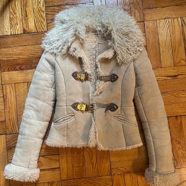 Miu Miu Shearling Jacket in brown|neutral from Poshmark