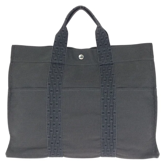 Hermès Herline Gray Silver Polyamide Polyester Tote Bag in Grey from The Reluxe
