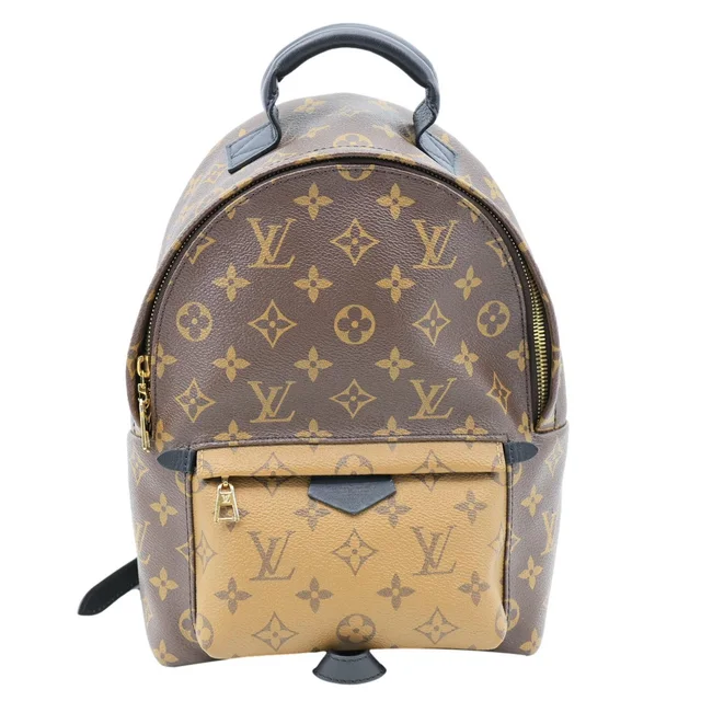 Louis Vuitton Palm Springs PM Monogram Reverse Canvas Backpack Brown in Brown Canvas from Dallas Designer Handbags