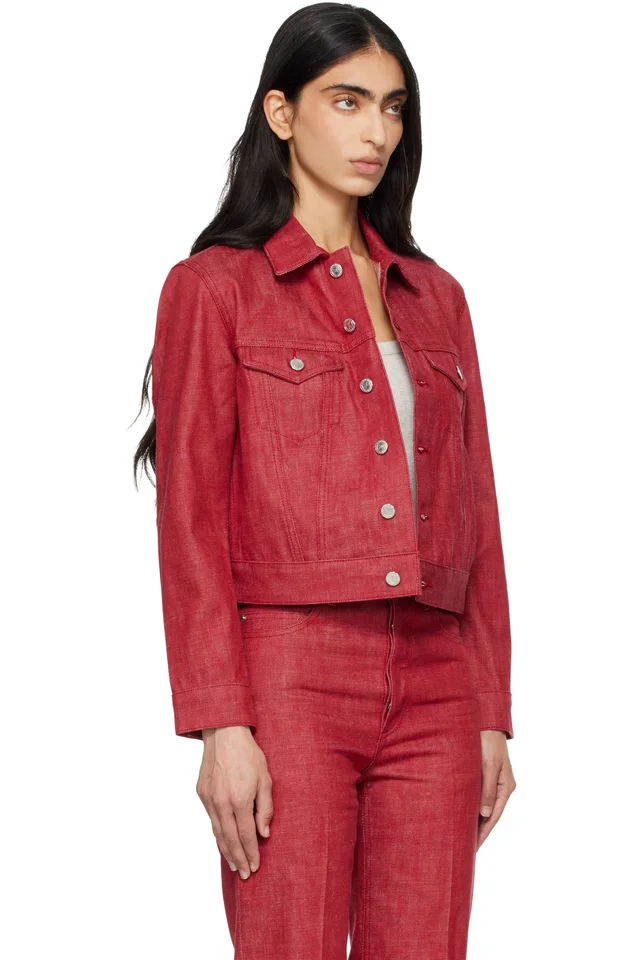 A.P.C. Red Dion Denim Jacket, photo 2 of 4 from SSENSE