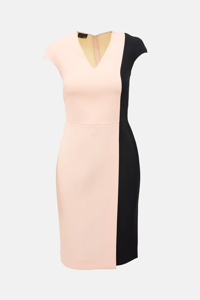 Fendi Crepe Colour Block Dress from VSP Consignment