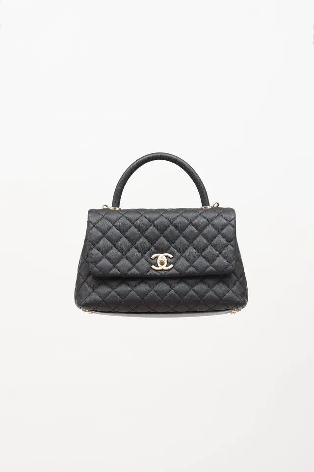 Chanel 2020 Caviar Leather Small Coco Handle Bag in Caviar leather from VSP Consignment