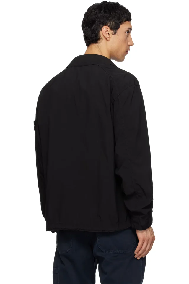 Stone Island Black 4100041 Light Compact Touch Poly-TC Jacket, photo 3 of 5 from SSENSE