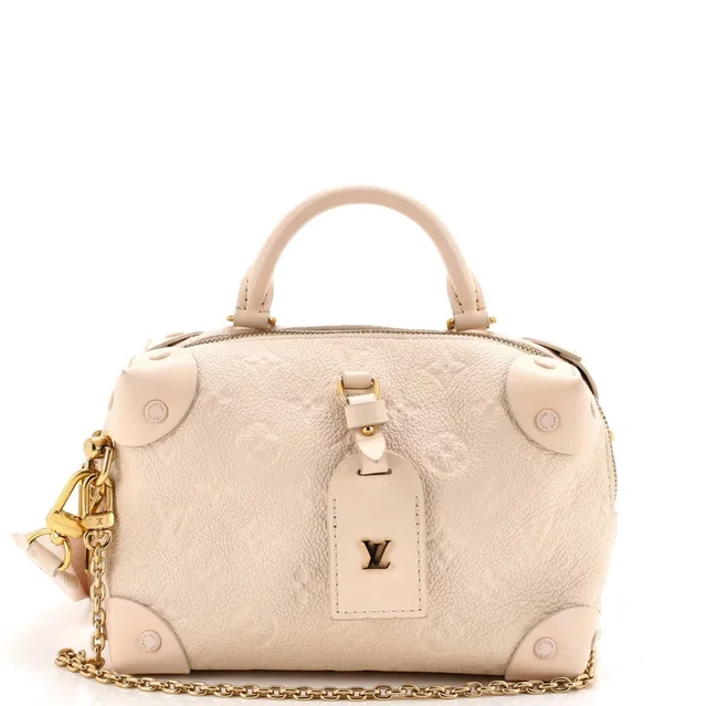 Louis Vuitton Petite Malle Souple Handbag Monogram Empreinte Leather in Leather from Rebag