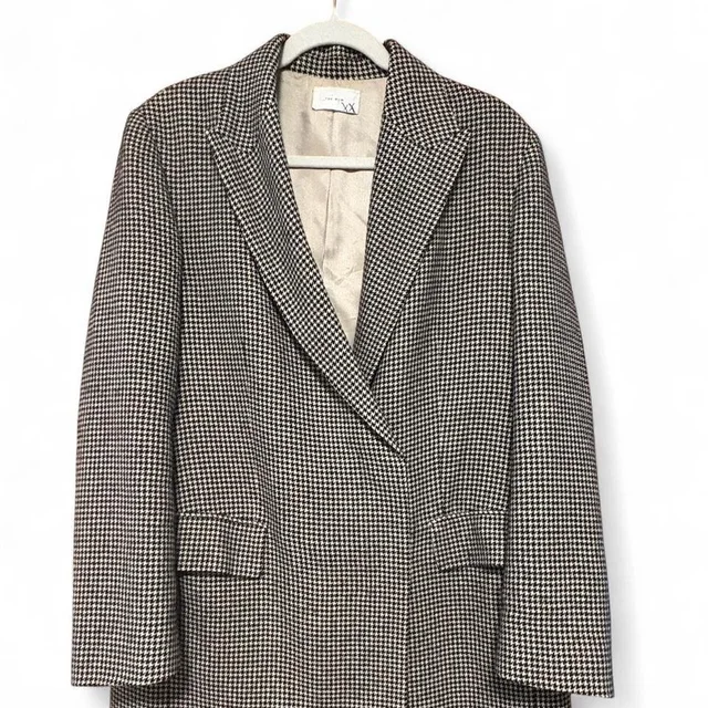 The Row Size Medium - Black And White Oversized Houndstooth Blazer/Jacket in black|white from Poshmark