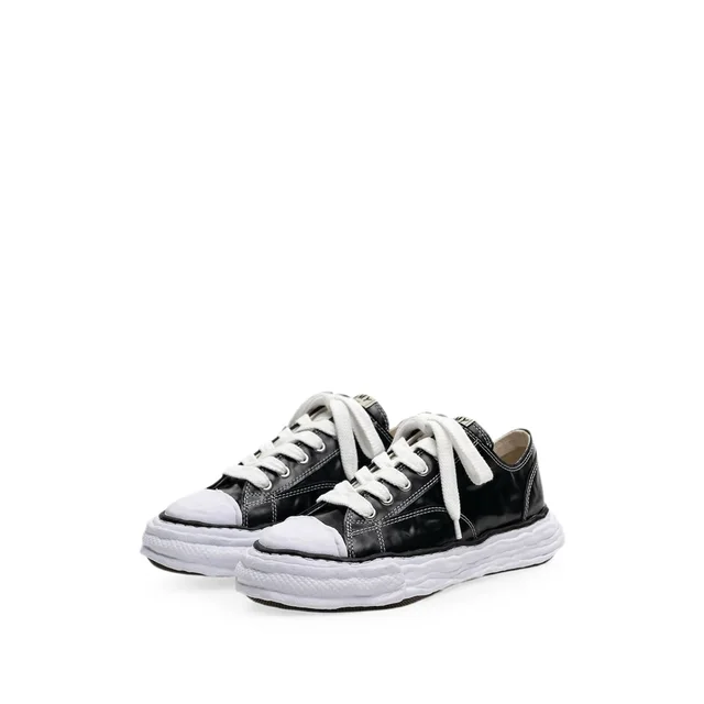 Maison Mihara Yasuhiro Peterson23 OG sole wrinkled leather low-top sneakers, photo 4 of 6 from SENSER