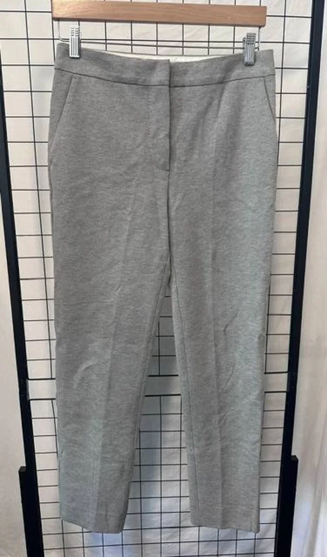 Max Mara Cropped Trouser Grey Size: 36" in Grey Viscose from Oxfam Online Shop