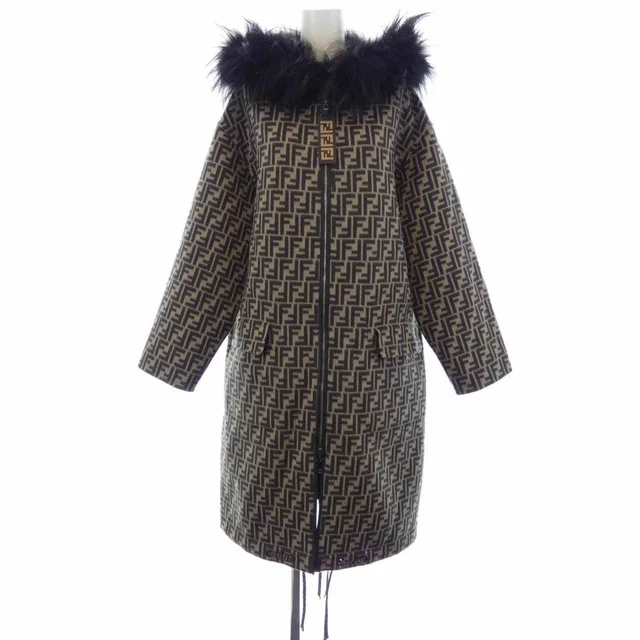 Fendi Coat Beige in Beige from The Reluxe