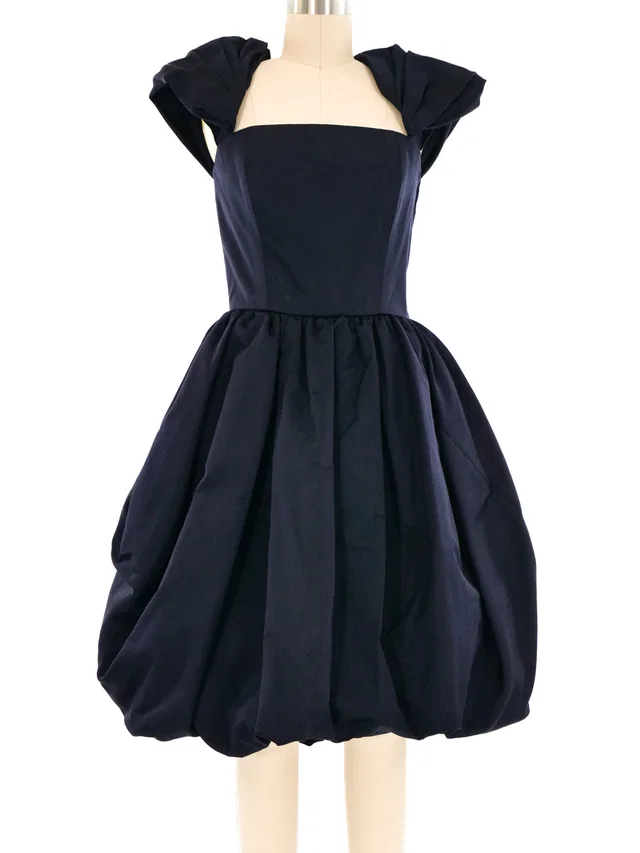 Saint Laurent Navy Silk Cocktail Dress in Navy Silk from Arcade Vintage