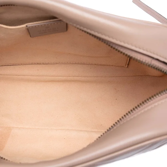 Brown Gucci Small GG Marmont Matelasse Leather Crossbody in Brown Leather from Designer Revival, photo 2 of 2