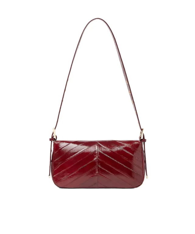 Fendi Baguette® 26424 Burgundy inlaid hagfish leather bag, photo 3 of 4 from SENSER