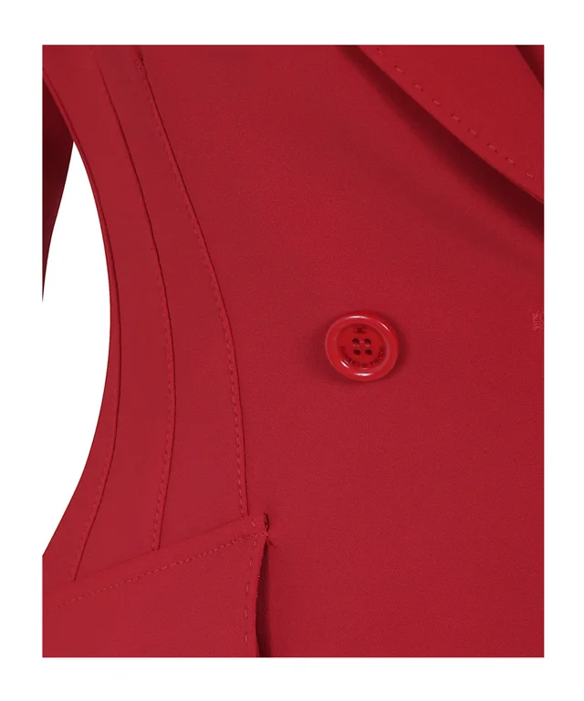 Elisabetta Franchi Double-Breasted Coat Dress, photo 3 of 3 from SENSER