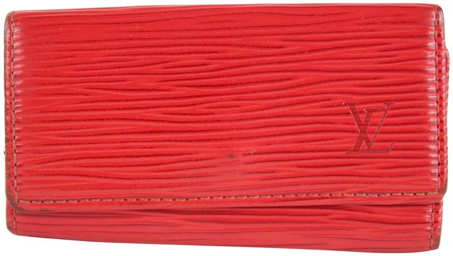 Louis Vuitton Red Epi Leather Multicles 4 Key Holder Case Wallet in Red Leather from Bagriculture
