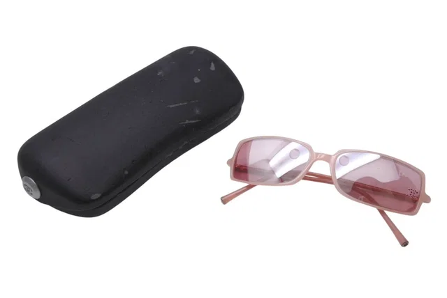 Chanel CC Logo Rhinestone Square Sunglasses Pink Acetate Eyewear in Pink from The Reluxe
