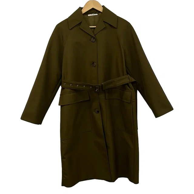 Celine Coat M Dark Green Spring Fall 38 in Green from The Reluxe