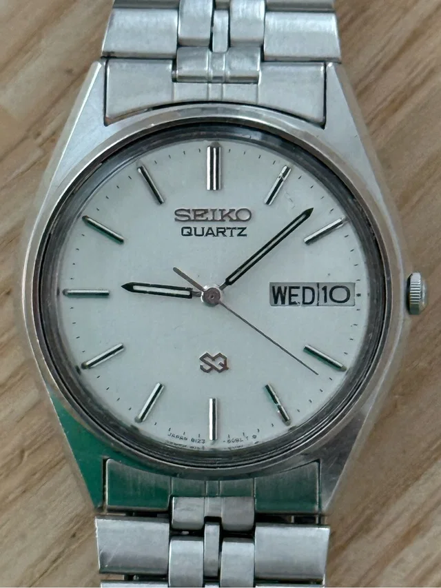 Seiko Sq Vintage Watch Stainless Bracelet Case Dial Hands Markers Day Date in silver|gray Resin from Poshmark