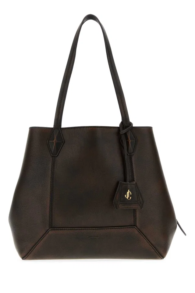 Jimmy Choo Tote Bag — Brown in Brown Suede from HEWI