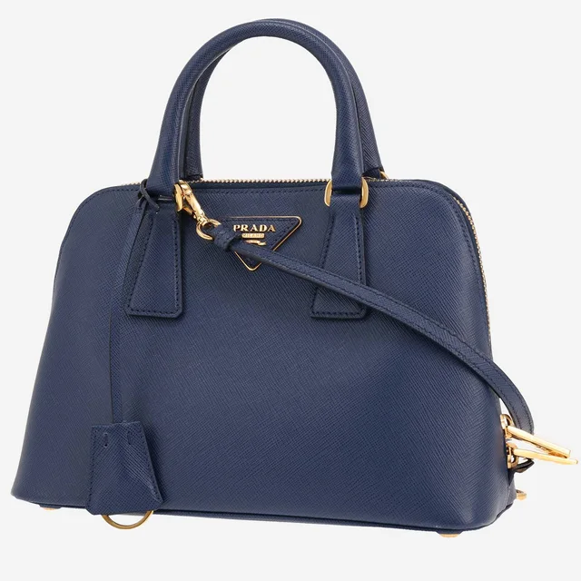 Prada shoulder bag in blue Saffiano leather in Blue Saffiano leather from Collector Square