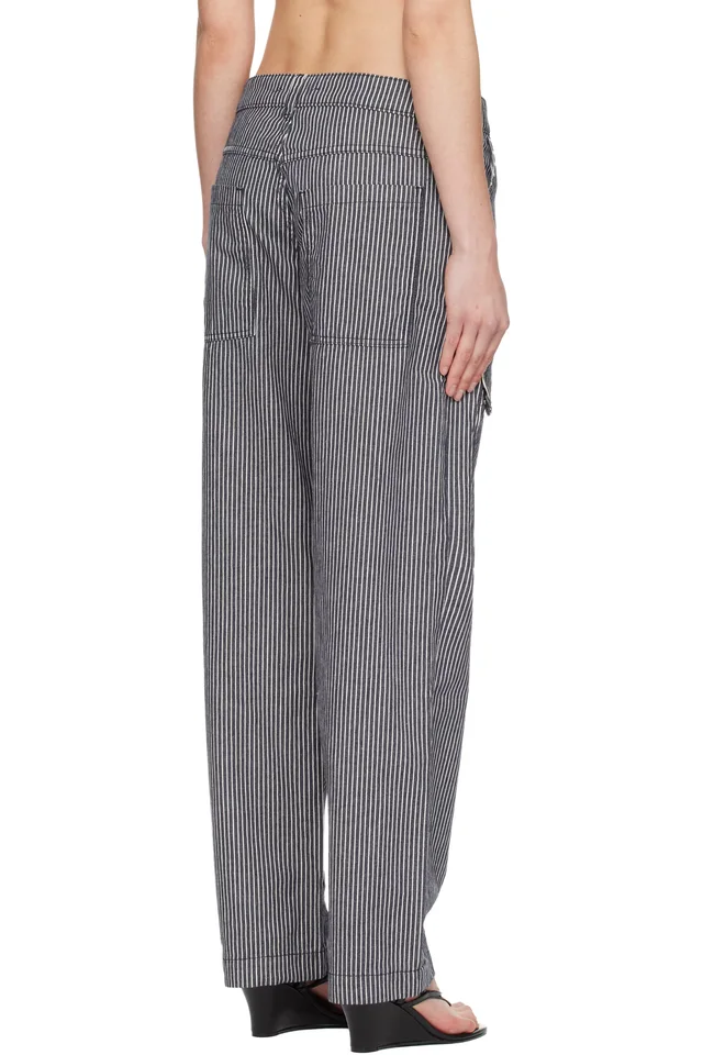 Gimaguas Navy Brixton Trousers, photo 3 of 4 from SSENSE