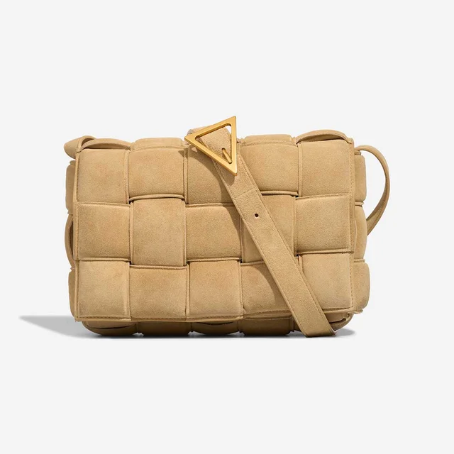 Bottega Veneta Cassette Suede Beige in Beige Suede from SACLÀB, photo 4 of 12