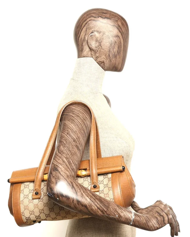 Gucci GG Bamboo Bullet Handbag in Canvas from A Retro Tale, photo 9 of 9