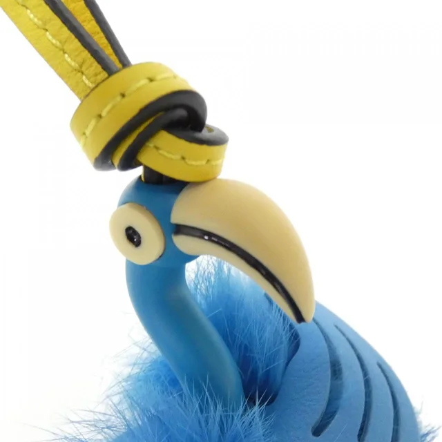 Loewe bag charm in BLUE+YELLOW Leather/Fur from KOMEHYO, photo 3 of 5