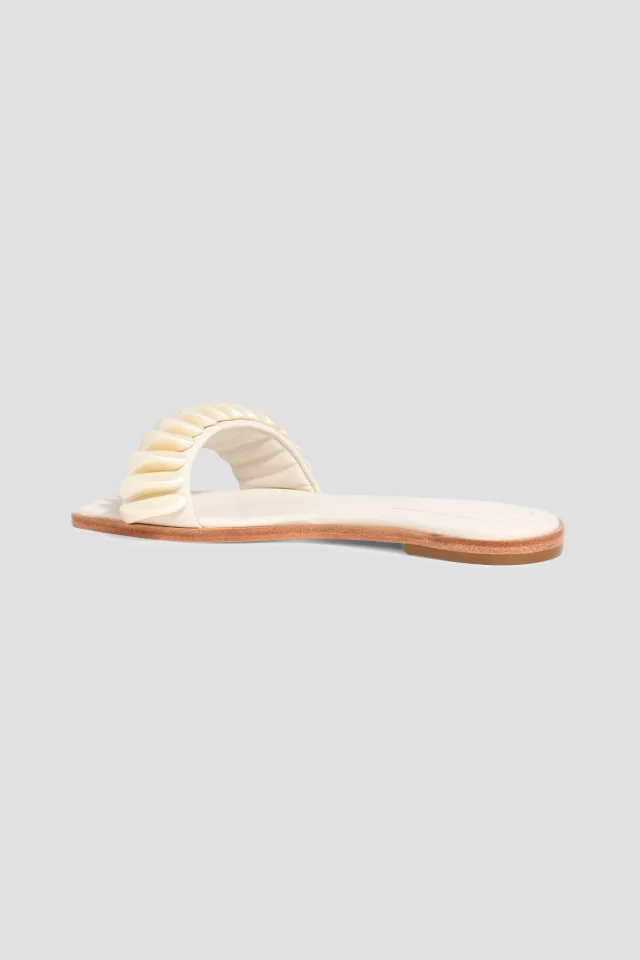 Simkhai Ripple Embellished Leather Slides, photo 3 of 4 from THE OUTNET